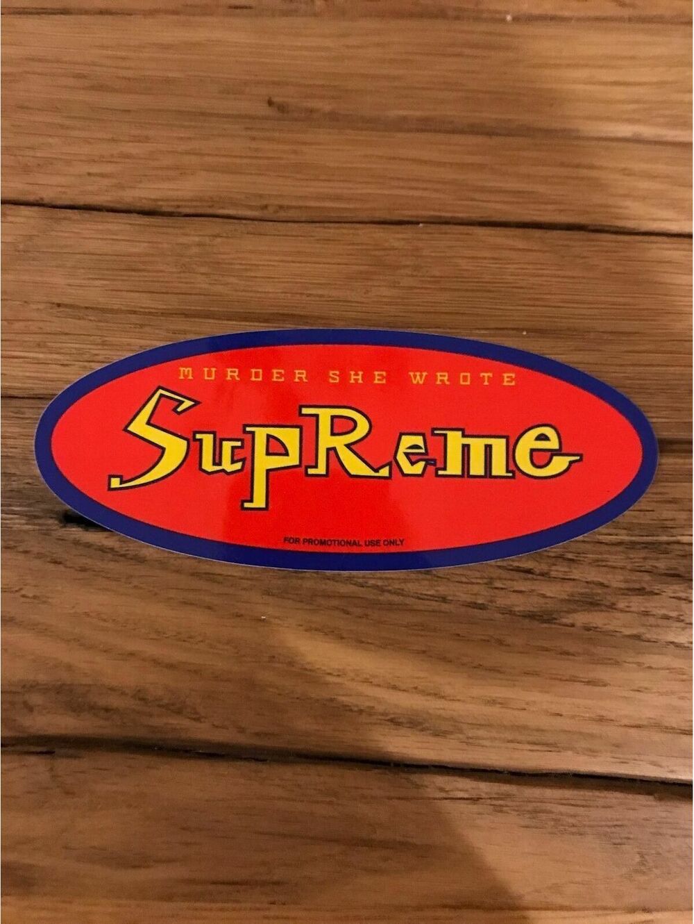 SUPREME NYC Sticker Box Logo Murder She Wrote